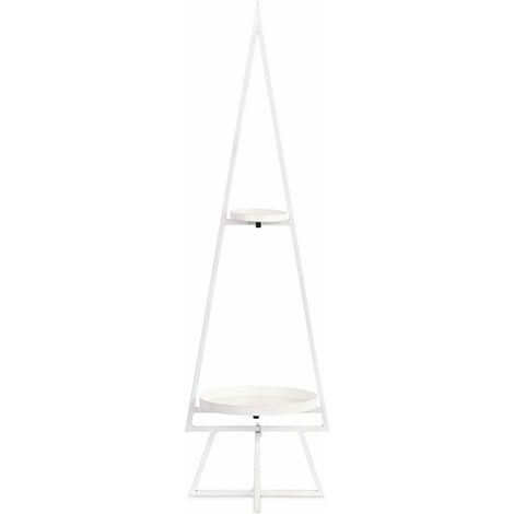 Cupido&Co. Alzata 2 Ripiani Albero di Natale H 920 Mm Bianco