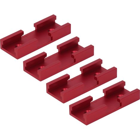 pièces de jonction pour rail en T, connecteur transversal en alliage d'aluminium pour le travail du bois, rouge (1/5)