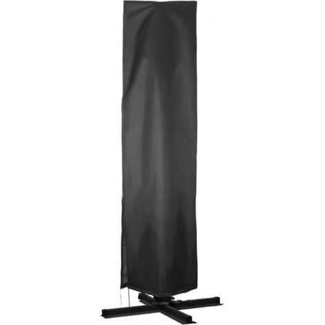 Housse de parasol droite imperméable avec fermeture éclair, housse de parasol, protection UV, coupe-vent (1/5)