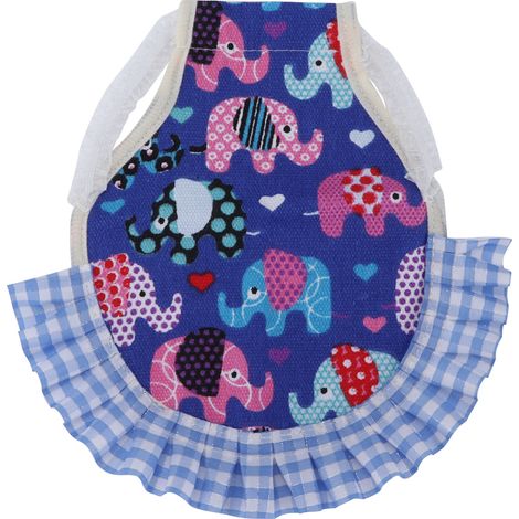 Gilet en dentelle de poulet pour animaux de compagnie, vêtements d'oie de canard, poitrine de volaille, motif d'éléphant (1/5)