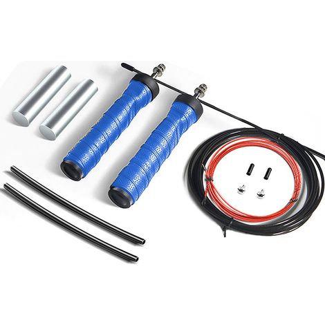 Corde À Sauter Lestée - Acier Inoxydable Et Pvc - Pour Fitness Maison Et Salle De Sport - 1 Pièce (1/5)
