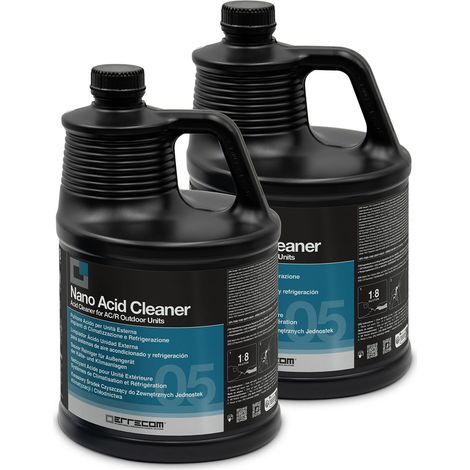 Errecom Nano Acid Cleaner, Pulitore Acido per Unità Esterna degli Impianti di Climatizzazione e Refrigerazione, Formula Concentrata, 10 L (2 x 5 L) (1/2)