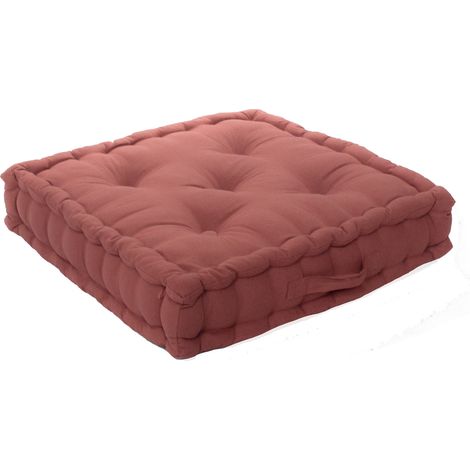 Coussin de Sol 50x50x10 cm SWIMCOOL 100% coton TERRE CUITE