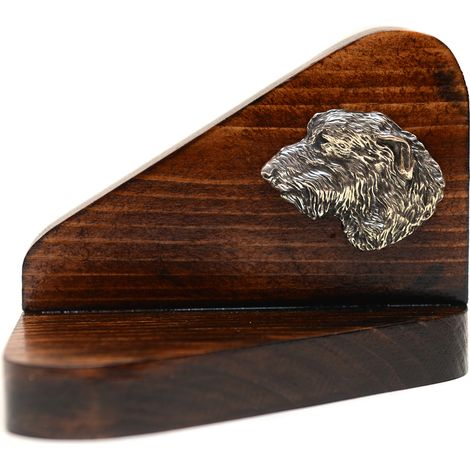Lévrier irlandais I - bougeoir en bois avec un chien, porte-bougie chauffe-plat, hommage canin par Art-Dog (1/5)