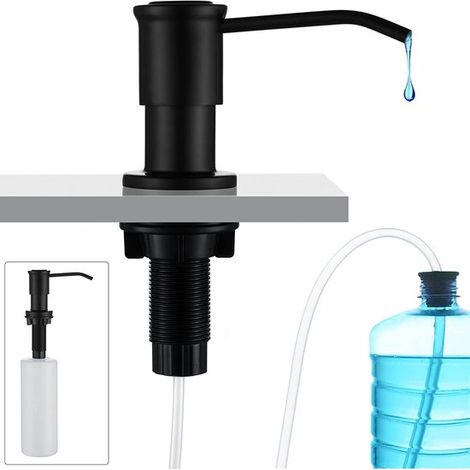 500-ml-Seifenspender – Küchenseifenpumpe – Spülmittelspender – 360° drehbarer Pumpenspender – 1,2 m Verlängerungsschlauch – Seifenspender-Set (1/5)