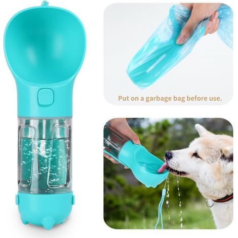 Bouteille d\'eau pour animaux - LAMZIEN - 300ml - Portable - Étanche - Pratique pour voyage-Ywey (1/4)
