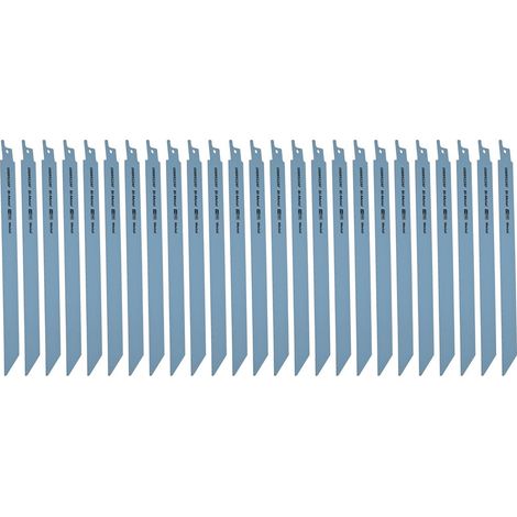 Reciprocating Bi-Metal Saw Blade Metal 230mm Length 24tpi Pack of 25 (1/2)