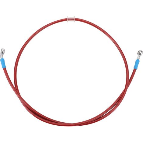 150 cm langer, ummantelter Edelstahl-Bremsschlauch, M10-Gewindeanschluss, Hochdruck-Bremsschlauch-Upgrade-Kit für Motorrad/Quad (1/4)