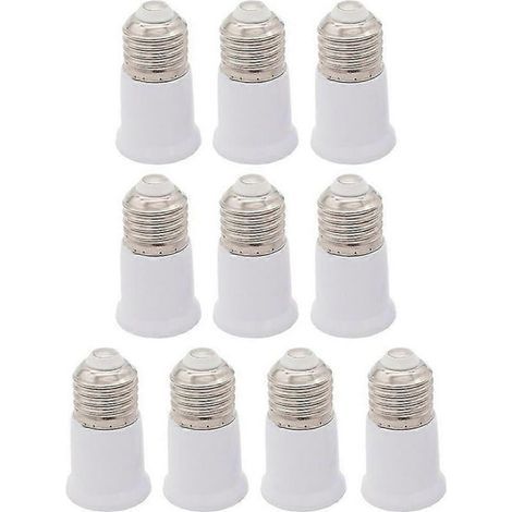 Lot de 10 rallonges flexibles pour ampoules LED E27 vers E27 (1/5)