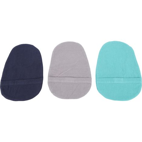 3 pièces Housse de Poche Stomisable Lavable Amovible Anti-Poussière Couleurs Assorties Protection Doublure pour Poche de Stomie