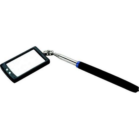 MIROIR TÉLESCOPIQUE D'INSPECTION AVEC 2 LED
