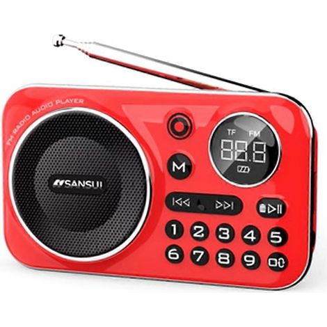 SANSUI Radio FM BT 5.0 Enceinte Radio pour The Elderly HiFi TF/USB MP3 Lecteur de Musique Supporte Recordin Casque Play (1/5)