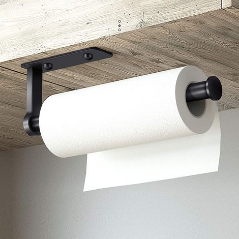 Self-Adhesive Paper Towel Holder, Aluminum Paper Towel Holder, Paper Towel Dispenser, Wall-Mounted Kitchen Roll Holder for Kitchen Cabinet or Bathroom (1/5)