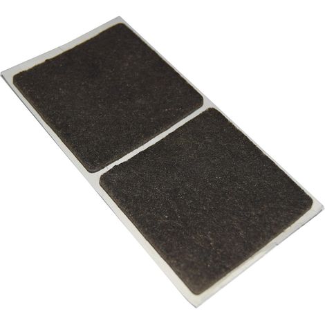 Feltrini adesivi quadrati - 50 x 50 mm. - marrone - 2 pz.