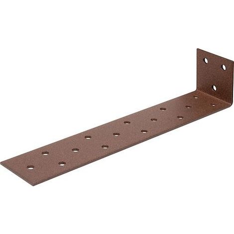 Ancrage pour béton en acier plat DURAVIS® 205 x 40 x 40 mm, matériau : Acier, galvanisé sendzimir, surface : brun rouille (1/3)