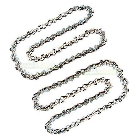 2 chainsaw chains, 30 cm, 1.3 mm, 3/8" diameter, 45 gauge. Compatible with Greenworks GD24CS30K4 24V chainsaw.