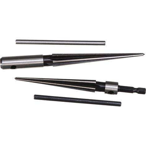 2pièces Alésoir Manuel Acier Outil de Coupe et Ébavurage Léger pour Agrandir et Chanfreiner Manche Hexagonal pour Contrôle Précis pour Bricolage et Plomberie Couleur Aléatoire (1/5)