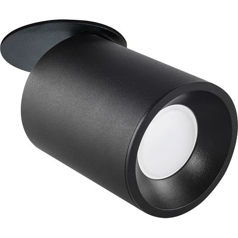 Faretto incasso orientabile GU10 nero Polux Pallas (1/5)