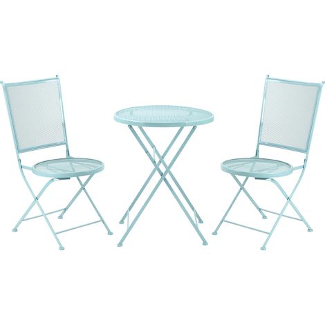 Ensemble de jardin avec 1 table et 2 chaises pliantes (1/5)
