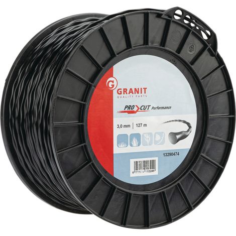Pro Cut Spiral-Nylonschnur, 3,0 mm, 127 m (1/2)