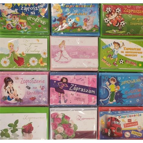 Inviti di compleanno glitterati + buste (10 pezzi)