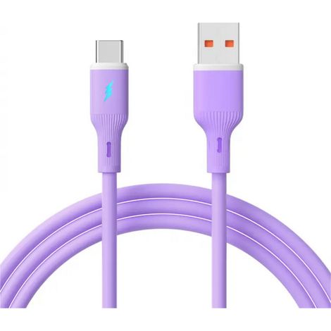 Akyga Câble USB USB-A mâle, USB-C® mâle 1 m violet AK-USB-65 (1/2)