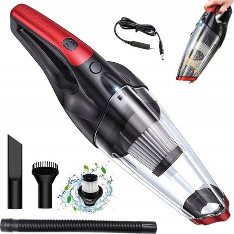Aspirapolvere portatile senza fili per auto, filtro HEPA, 120W, 6200 PA