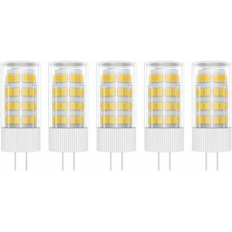 Bombillas LED G4 de 5 W, 51 LED SMD 2835, luz cálida 3000 K, equivalente a lámparas halógenas de 50 W, CA/CC 220 V. (1/4)