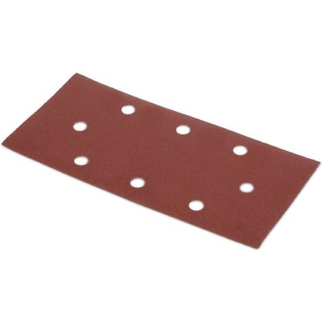 KREATOR Lot de 5 patins auto-agrippants perforés (oval) - grain 120 - 93 x 187 mm (1/2)
