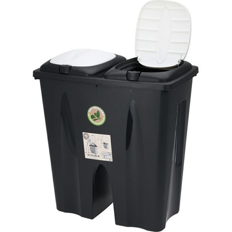 Poubelle de tri des déchets 2x25L (1/4)