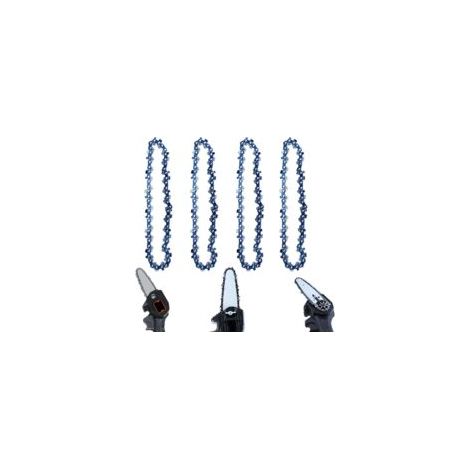 Lot de 5 ,Chaîne de tronçonneuse,Chaîne de scie de 4 pouces,Chaîne de tronçonneuse durable,Maillons d'entraînement de chaîne de tronçonneuse,idéal pour le jardinage domestique et les chutes d'arbres