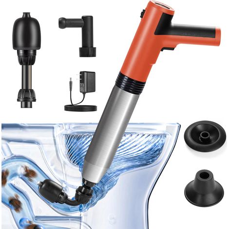 Déboucheur WC et Canalisation Électrique avec Tête Rotative 360° (1/5)