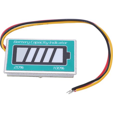 Batteriemessgerät, Spannungsprüfer, Kapazitätsüberwachungsanzeige 8-63V für Auto, Fahrzeug, Boot 24V (1/5)