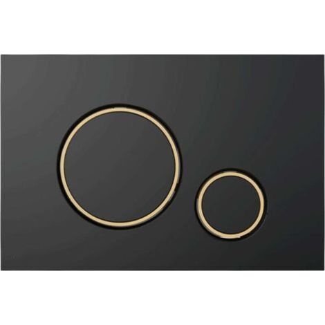 Alcadrain WC-Betätigungsplatte M778-5, schwarz-matt/gold-glanz, elegant und robust-Kompatibles Produkt