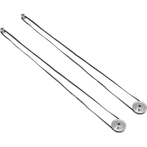 Lot de 2 poulies de distribution (60 et 20 dents) en alliage d'aluminium, stables et compatibles avec les imprimantes 3D, avec courroie en caoutchouc de 8 mm.