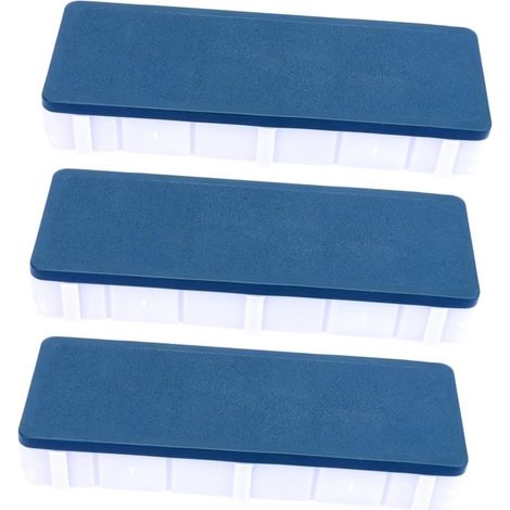 3 Pièces Palette de Peinture Plastique avec Couverture Souple Outil DIY pour Gouache et Peinture (1/5)