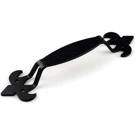 Barn door handle, black iron door handle, cast iron sliding door handle with screws