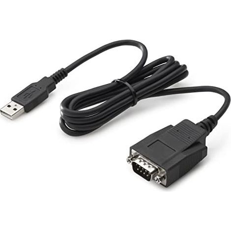 HP J7B60AA adaptador de cable - Adaptador para cable (USB A, RS-232, Macho/Macho, Negro, Windows XP/Vista/7/8/8.1 (X86/X64), Microsoft Server 2003/2008/2012 (x86/x64))