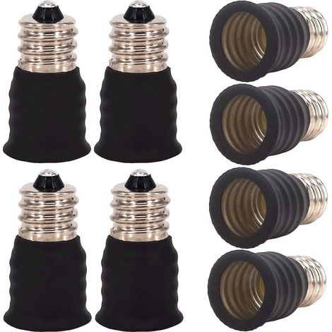 Pack de 8 adaptateurs E12 vers E14 pour ampoules à incandescence E12 vers E14 (1/4)