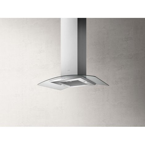 Elica PRF0150290. Potenza massima di estrazione: 600 m³/h, Tipo di estrazione: Aspirante, Emissione acustica: 64 dB. Tipo: Cappa aspirante a isola, Colore del prodotto: Acciaio inox, Trasparente, M... (1/3)
