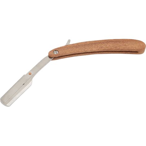 Rasoir droit vintage en acier inoxydable pour barbes et coiffures professionnelles (1/5)