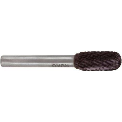 RUKO  Fresa  de  metal  duro  WRC  Ø  16  mm  longitud  cabeza  25  mm  vástago  Ø  6  mm  TiCN  dentado  KVZ  4  -  116024TC