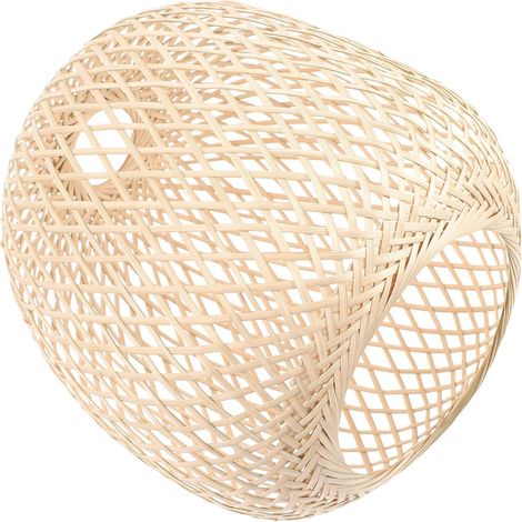 Lightweight, burr-free woven bamboo ceiling lampshade (1/5)