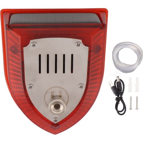 Répulsif pour animaux, Interface USB, charge, économie d'énergie, alimenté à l'énergie solaire, pour lapin, renard, cochon sauvage