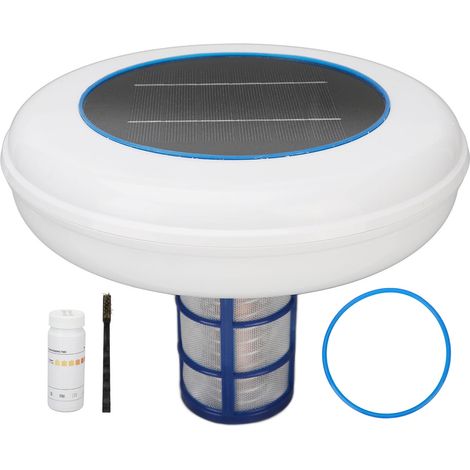 Ioniseur solaire pour piscine, processeur d'eau à ions de cuivre et d'argent, purificateur d'eau pour piscine (1/5)