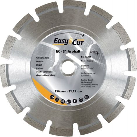 Disco diamantee ECde 31 300x2,8x10x25,4 mm Cedima