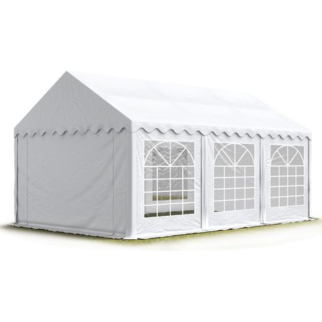 Tendone per feste 3x6 m - ignifugo PVC bianco 100% impermeabile Gazebo da giardino Tendone da esterno Tenda party (1/5)