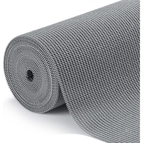 Revêtement d'étagère imperméable antidérapant XL 40 x 600 cm Gris clair (1/5)