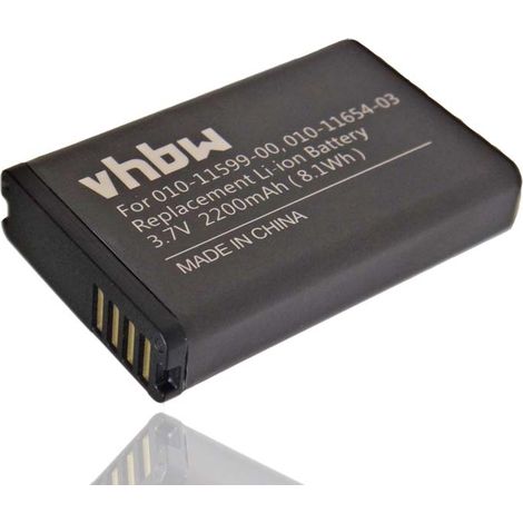 vhbw Akku kompatibel mit Garmin Virb Elite E2GR GPS Navigation Navi (2200 mAh, 3,7 V, Li-Ion)