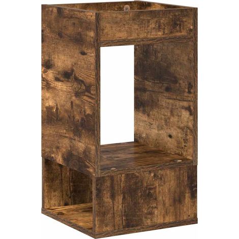 Maison Exclusive - Beistelltisch Geräucherte Eiche 30 x 30 x 56 c